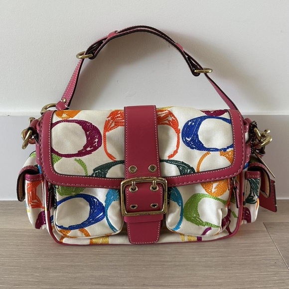 Coach Multicolor Signature Shoulder Bag - Picture 1 of 7